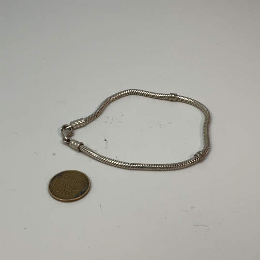 Designer Pandora S925 ALE Sterling Silver Classic Snake Chain Bracelet image number 3