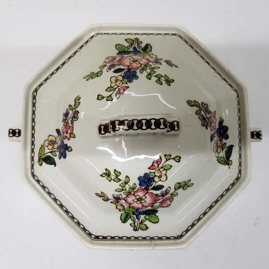 Vintage Royal Doul England China Serving Bowl with Lid image number 4