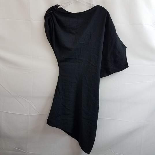 Zara Women's Black Asymmetrical Jayla Dress Black Size XS image number 2