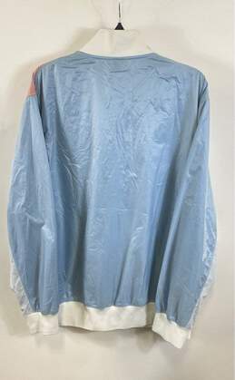 Jordan Mens Blue White Long Sleeve Full Zip Bomber Jacket Size Large alternative image