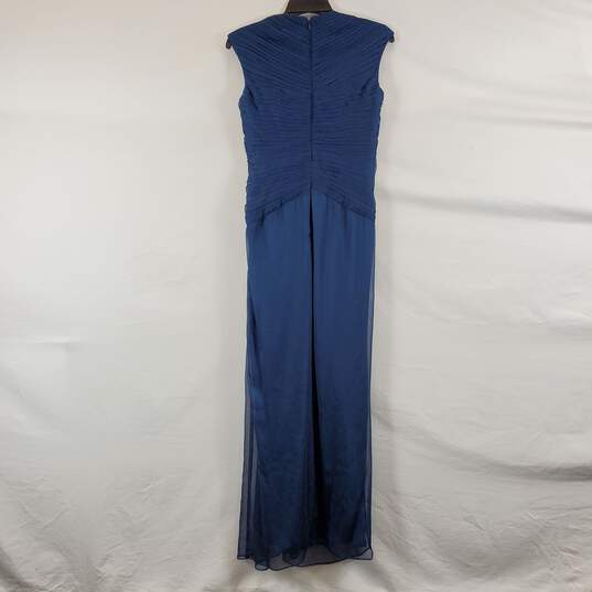 Adrianna Papell Women's Blue Sleeveless Dress SZ S image number 5
