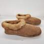 Eddie Bauer Women's Tan Suede Shearling Slippers Size XL (10.5-12) image number 3