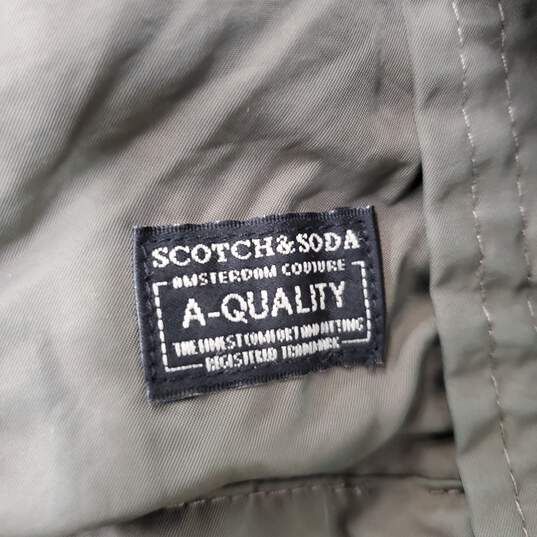 Scotch & Soda MN's Army Green Utility Snap Button & Full Zip Jacket Size XL image number 5