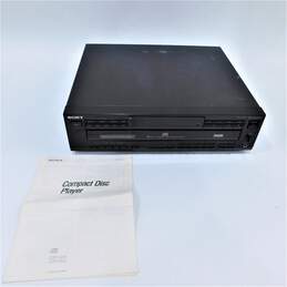 VNTG Sony Brand CDP-C525 Model Compact Disc (CD) Player w/ Power Cable, Manual