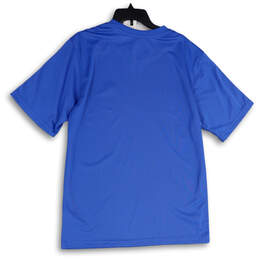 Mens Blue Crew Neck Short Sleeve Pullover Activewear T-Shirt Size Large alternative image