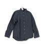 Mens Blue Green Plaid Long Sleeve Collared Button Down Shirt Size Medium image number 1
