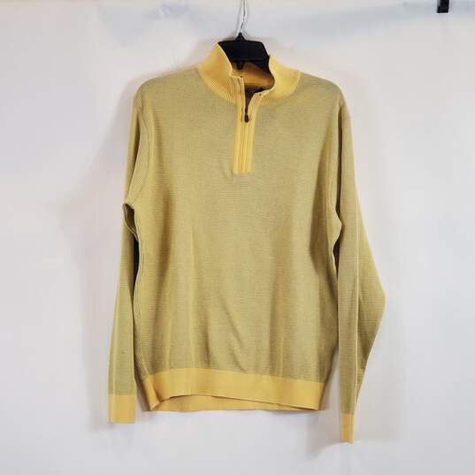 St Croix Men Yellow Sweater Medium NWT image number 1