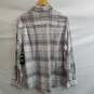 Hurley Men's Gray Plaid Cotton Portland Flannel Button Up Size M image number 2