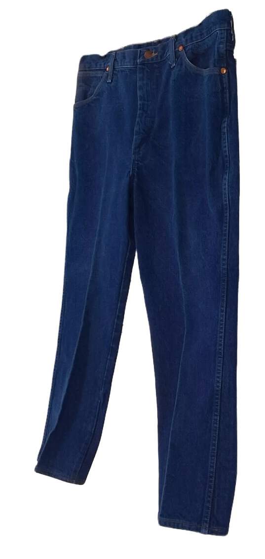 Mens Blue Medium Wash Pockets Straight Leg Casual Denim Jeans Size 36x30 image number 2