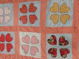 Pink Heart Patterned Quilt alternative image