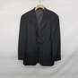 Men's Oscar De La Renta 100% Dark Gray Wool Suit Jacket image number 1
