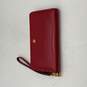 Tory Burch Womens Red Leather Inner Pocket Zip-Around Wallet image number 1