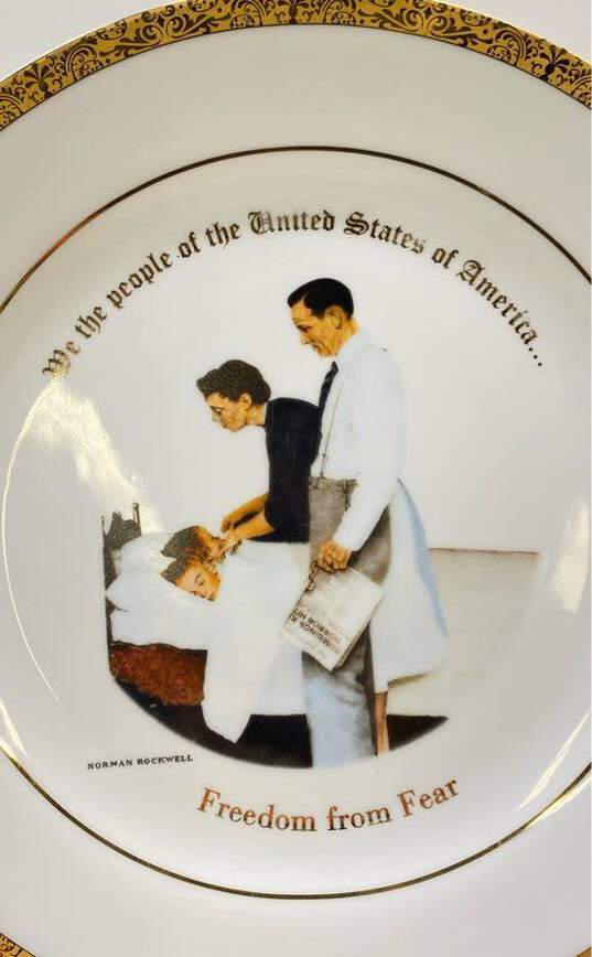Norman Rockwell Gallery Collection Set of 4 Wall Art Decorative Plates image number 4