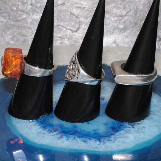 Assortment of 3 Sterling Silver Rings (Sizes 6.5 - 7.75) - 22.8g image number 3