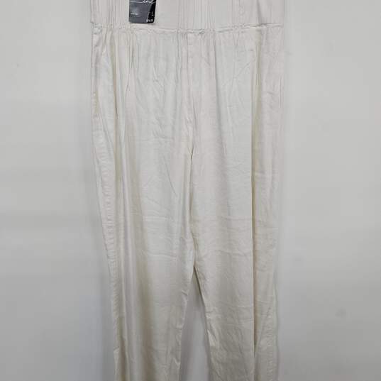 Nomad Wide Leg High Rise White Pants image number 2