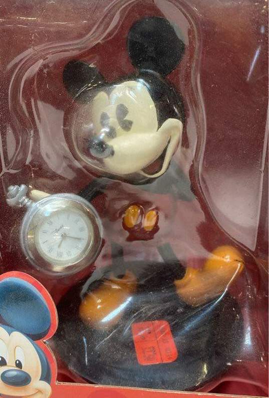 Disney Mickey Mouse Pocket Watch Desk Clock image number 2