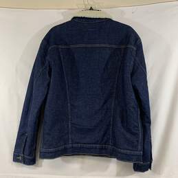 Men's Dark Wash Levi's Fleece-Lined Denim Jacket, Sz. M alternative image