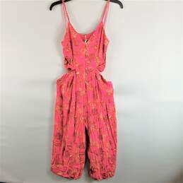 Free People Women Hot Pink Jump Suit 0