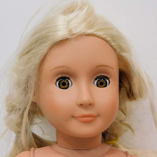 2 Our Generation 18 Inch Play Dolls Blonde Hair Bown Eyes Brown Hair Blue Eyes image number 6