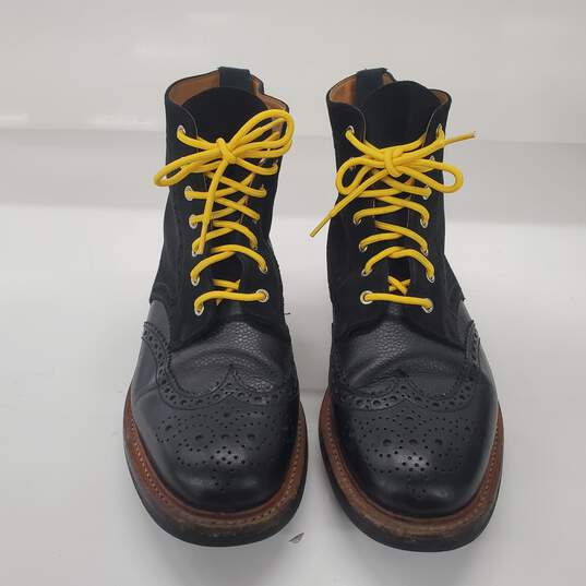 Mark McNairy New Amsterdam Black Country Brogue Boot Men's Size 12 image number 2
