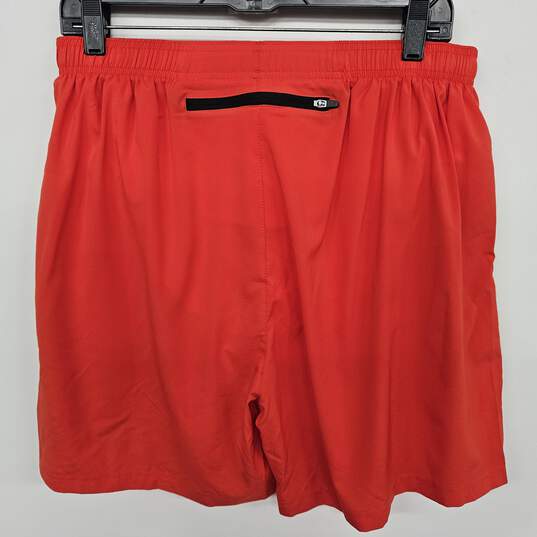 Baleaf Orange Athletic Shorts image number 2