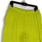 Womens Yellow Pinstripe Elastic Waist Slash Pocket Pull-On Track Pants Sz L image number 3