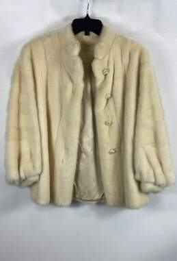 Edward Lowell Beverly Hills White Fur Coat - Size Small alternative image