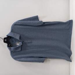 Men's Blue Polo Shirt Size Large