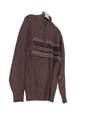 Mens Multicolor Long Sleeve Quarter Zip Pullover Sweater Size Large image number 2