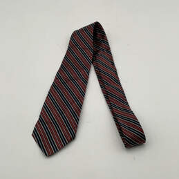 Mens Multicolor Striped Silk Four In Hand Adjustable Designer Necktie