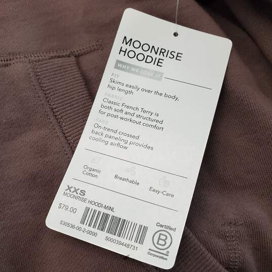 Athleta Women's Moonrise Hoodie Mineral Brown Size XXS - NWT image number 4
