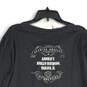 NWT Womens Black Heather Tie Neck Long Sleeve Pullover T-Shirt Size 2X image number 4