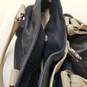 Michael Kors Hamilton Navy Blue Leather Padlock Large Shoulder Tote Bag image number 3