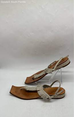 Kate Spade New York Womens Gray Open Toe Buckle T Strap Sandals Size 9.5