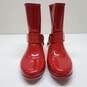 Michael Kors Women's Fulton Harness Rain Booties Red Size 8 image number 2