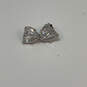 Designer Juicy Couture Silver-Tone Clear Crystal Stone Heart Stud Earrings image number 2