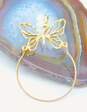 10K Yellow Gold Filigree Butterfly Pendant 1.7g image number 2