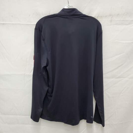NWT Spyder MN's Half Zip Black Activewear Pullover Size M image number 2