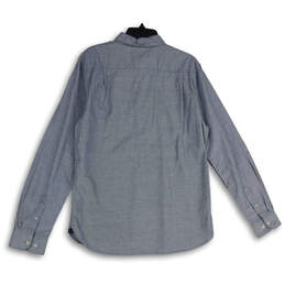 NWT Mens Blue Spread Collar Long Sleeve Button-Up Shirt Size X-Large alternative image