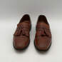Mens Cody 1849 Brown Leather Calfskin Tassel Slip-On Loafer Shoes Size 10.5 image number 3