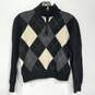 Saks 5th Avenue Black 1/4 Zip Crop Sweater Women's Size M image number 1