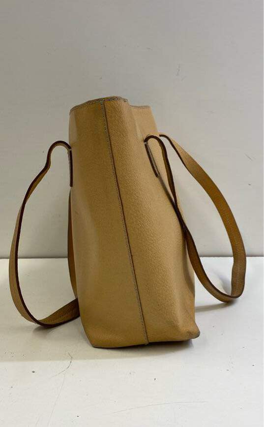 Bally Saffiano Leather Vintage Shoulder Bag Dark Beige image number 4