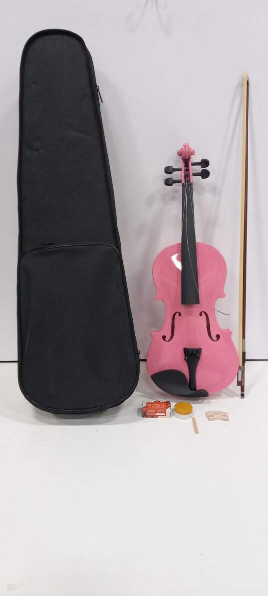 Pink Violin W/ Case image number 1