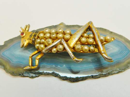 VNTG & Mod Enamel Animals & Insects Brooch Lot image number 2