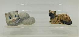 VTG Porcelain Cat Kitten Japan Figurines Lot Silly Playful Striped alternative image