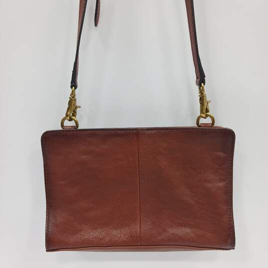 FRYE Brown Leather Crossbody Bag image number 2