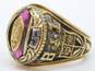 Vintage 10K Yellow Gold 1981 Ruby Class Ring 14.3g image number 3