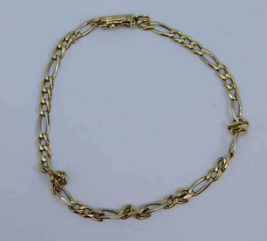 14K Yellow Gold Chain Bracelet 5.9g image number 1