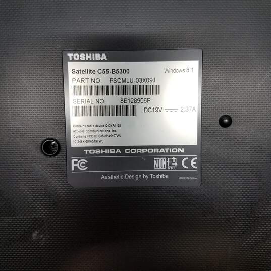 Toshiba Satellite C55-B5300 15in Intel Celeron N2840 CPU 4GB RAM 500GB HDD image number 7