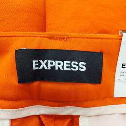Express Women Orange Crop Dress Pants Sz 00R NWT